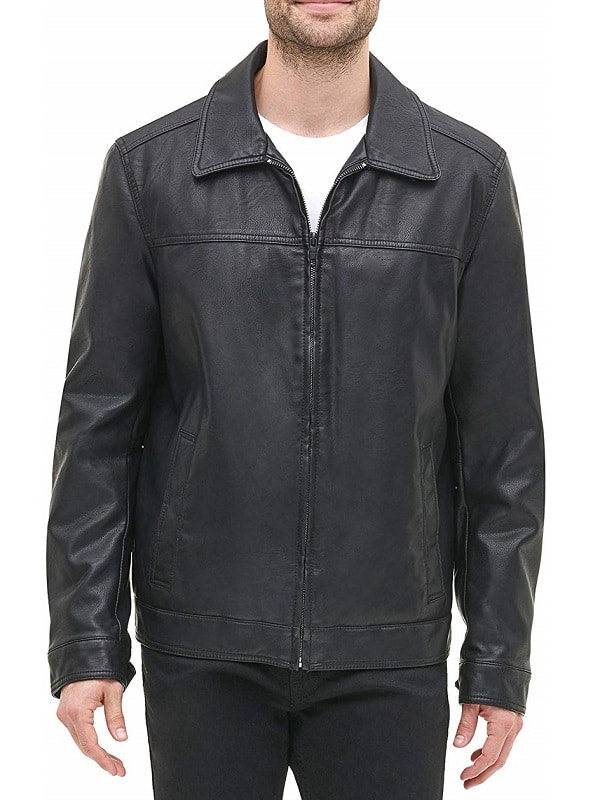 Men's Classic Black Real Leather Jackets for Sale