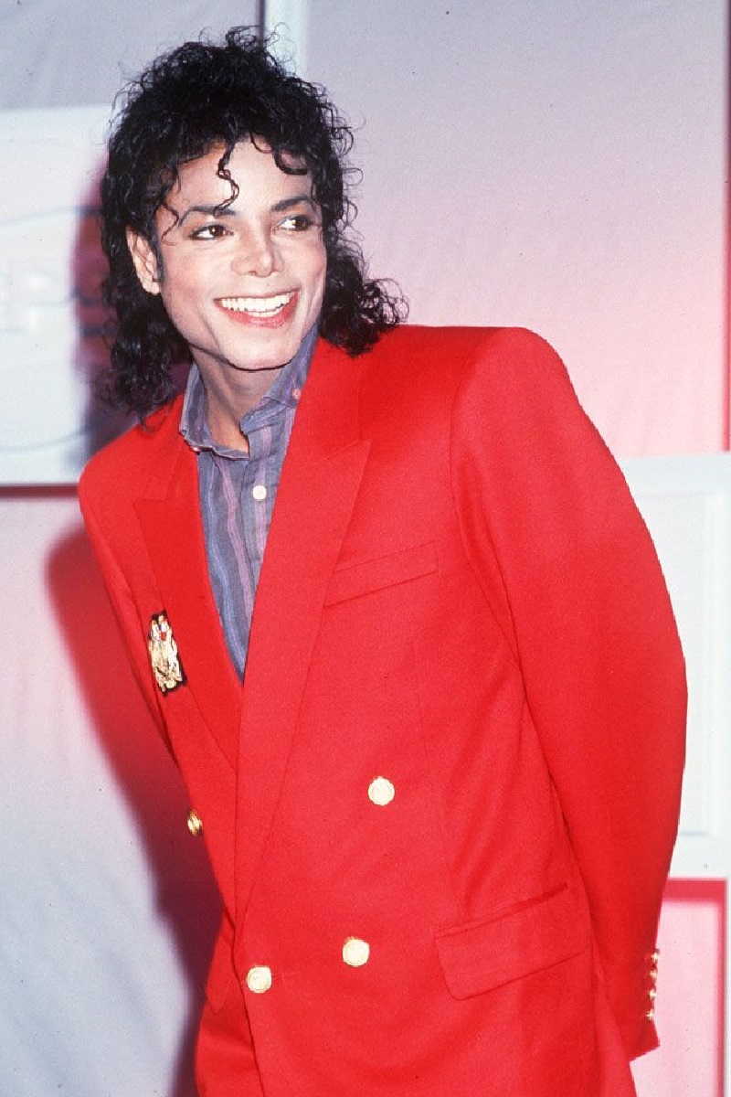 American Singer Michael Jackson Red Blazer