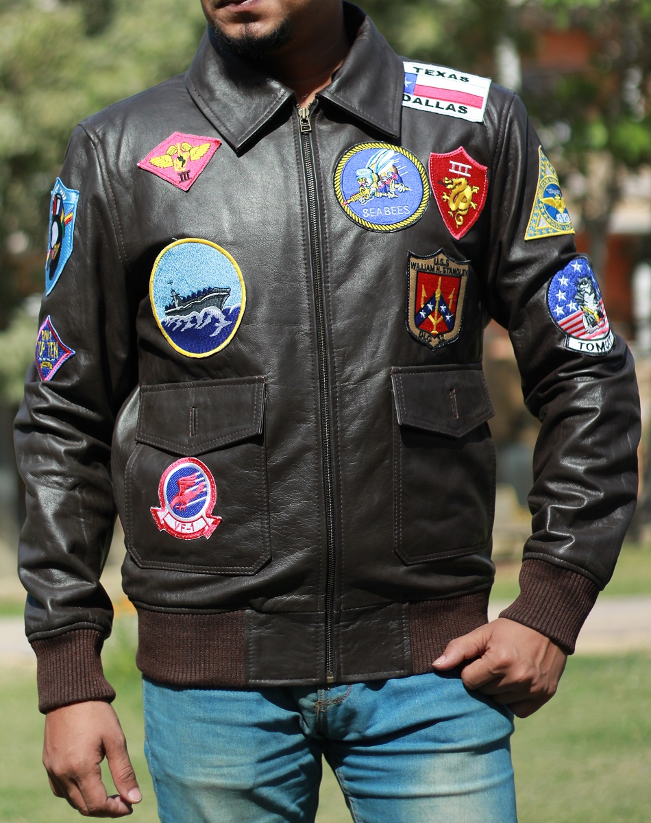 Top Gun Tom Cruise Bomber Leather Jacket