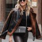 Ashley Roberts Shearling Aviator Jacket